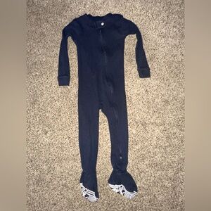 Navy Blue Burts bees toddler One Piece Pajamas